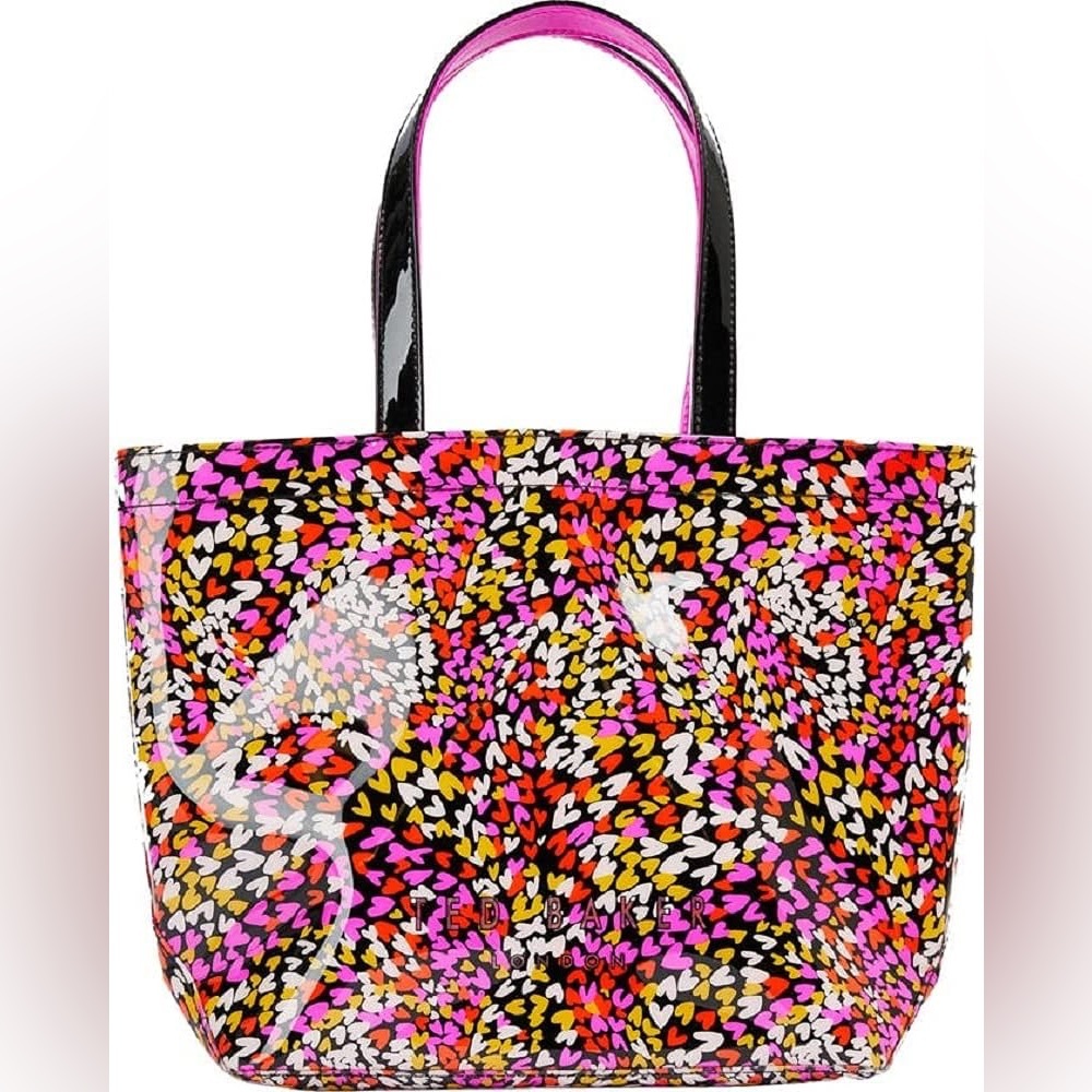 Ted Baker NEW Women's Ballcon Multi Color Heart Print Tote